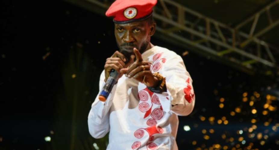 Ugandan musician-turned-politician Bobi Wine, real name Robert Kyagulanyi, had been scheduled to perform before being detained.  By Isaac KASAMANI AFPFile