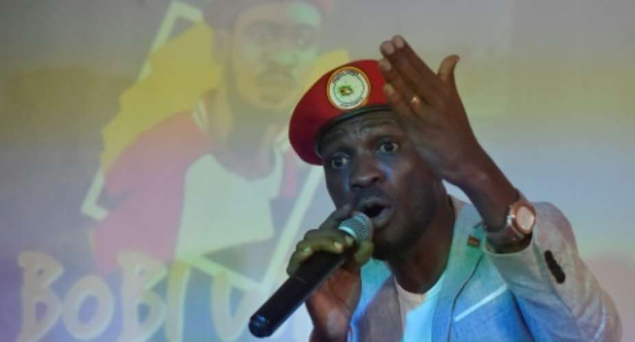 Ugandan pop star turned opposition MP Robert Kyagulanyi, popularly known by pop name Bobi Wine, accused police of blocking a concern this weekend.  By SIMON MAINA AFP