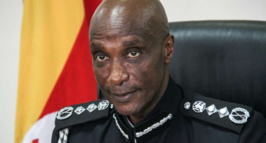 Uganda's former police chief Kale Kayihura was once regarded as the most powerful military officer in the country.  By Gael GRILHOT AFPFile