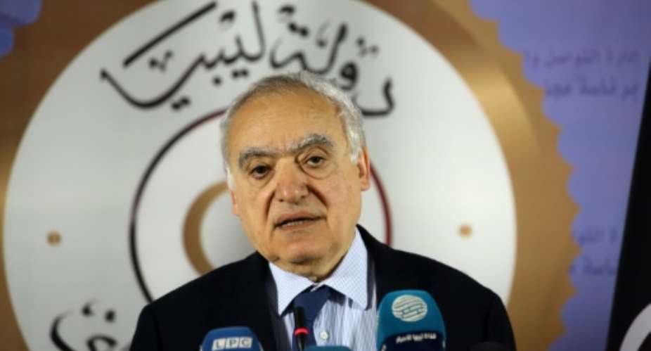 UN envoy Ghassan Salame has bitterly denounced the conflict in Libya, warning the country is committing suicide and squandering its oil wealth.  By Mahmud TURKIA AFPFile