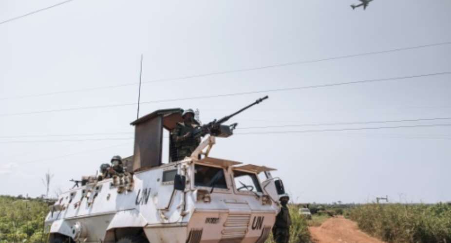 UN peacekeepers have in the past come under fire from Central African rebels.  By ALEXIS HUGUET (AFP/File)
