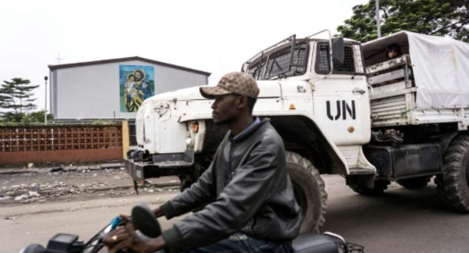 UN peacekeepers in the Democratic Republic of Congo have been tasked with helping to prepare elections and avoid deadly violence.  By JOHN WESSELS AFPFile