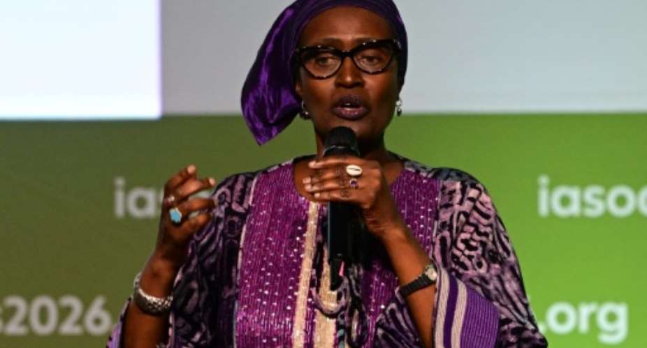UNAIDS Executive Director Winnie Byanyima speaks at the 26th International AIDS Conference in Rio de Janeiro, Brazil, on July 27, 2026.  By Pablo PORCIUNCULA (AFP)