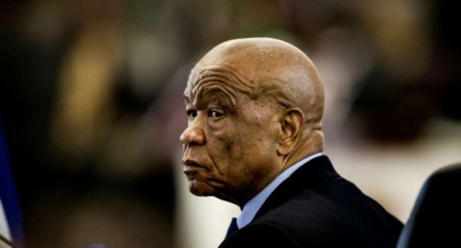 Under pressure: Prime Minister Thomas Thabane.  By GULSHAN KHAN AFP