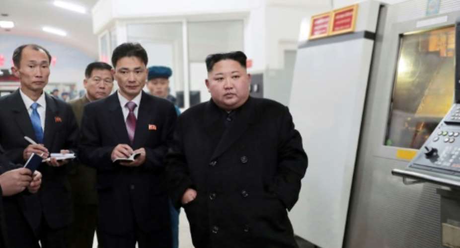 Under sanctions pressure: North Korean leader Kim Jong Un R.  By KCNA VIA KNS KCNA VIA KNSAFPFile