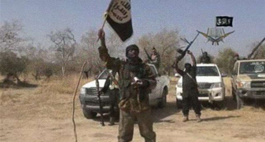 Screengrab from a Boko Haram video said to show leader Abubakar Shekau.  By  Boko HaramAFP