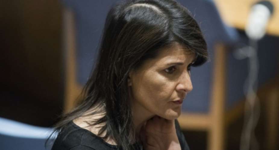 US ambassador to the UN Nikki Haley expressed regret over the furor created by Trump's shithole comment.  By Jewel SAMAD AFP