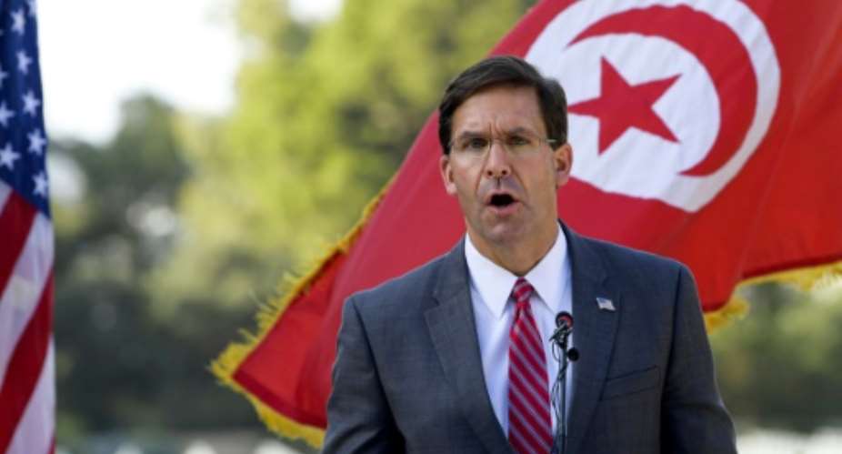 US Defence Secretary Mark Esper is touring North African states and has arrived in Algeria after a stop in Tunisia and ahead of visiting Morocco to discuss security issues.  By FETHI BELAID AFP