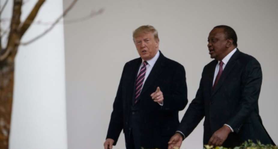 US President Donald Trump announced the opening of trade talks after meeting Kenyan President Uhuru Kenyatta at the White House.  By NICHOLAS KAMM AFP