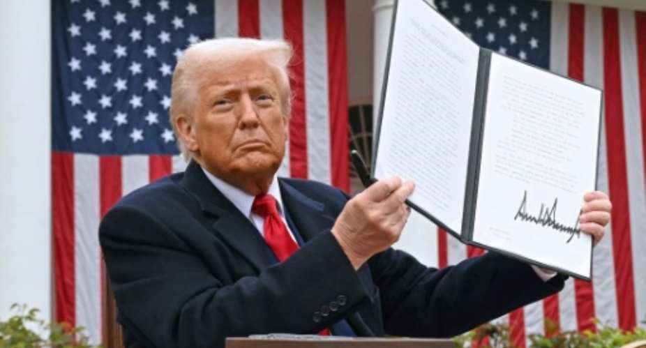 US President Donald Trump began sending letters Monday to trading partners, warning of higher tariffs if they fail to reach trade agreements with Washington.  By SAUL LOEB (AFP/File)
