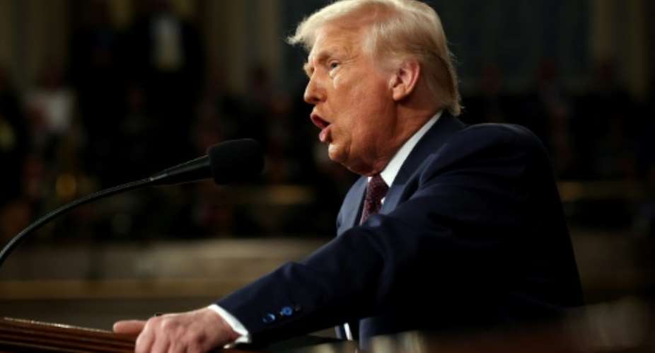 US President Donald Trump joked that nobody has heard of Lesotho.  By Win McNamee (POOL/AFP)
