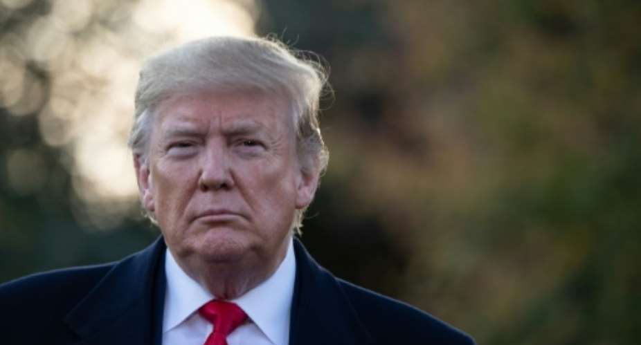 US President Donald Trump, pictured here on November 4, 2019, hosted representatives of Egypt, Ethiopia and Sudan at the White House.  By NICHOLAS KAMM AFPFile