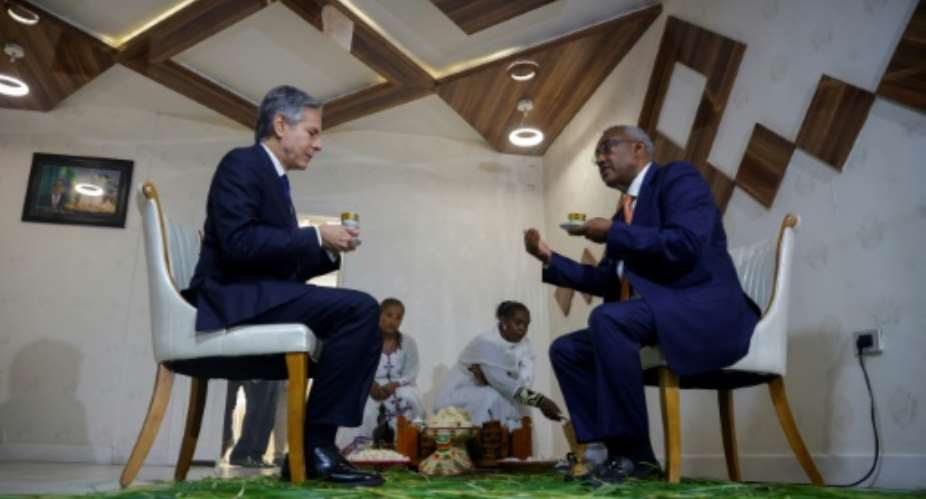 US Secretary of State Antony Blinken met with Ethiopian Deputy Prime Minister and Foreign Minister Demeke Mekonnen in Addis Ababa.  By TIKSA NEGERI POOLAFP