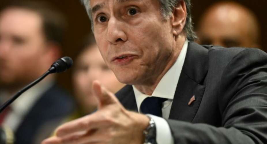 US Secretary of State Antony Blinken testifies during a Senate Appropriations Committee hearing on May 16, 2023.  By Andrew Caballero-Reynolds (AFP)