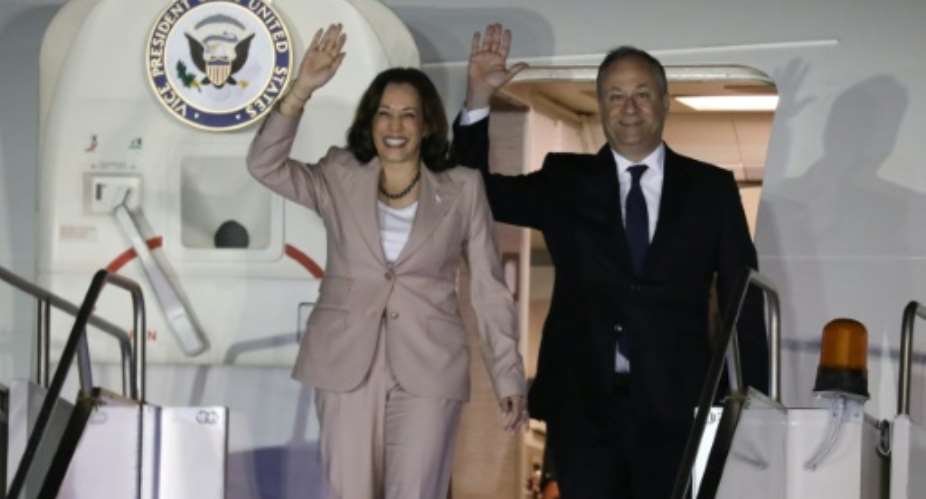 US Vice President Kamala Harris and her husband Douglas Emhoff arrived in Tanzania late Wednesday.  By ERICKY BONIPHACE POOLAFP