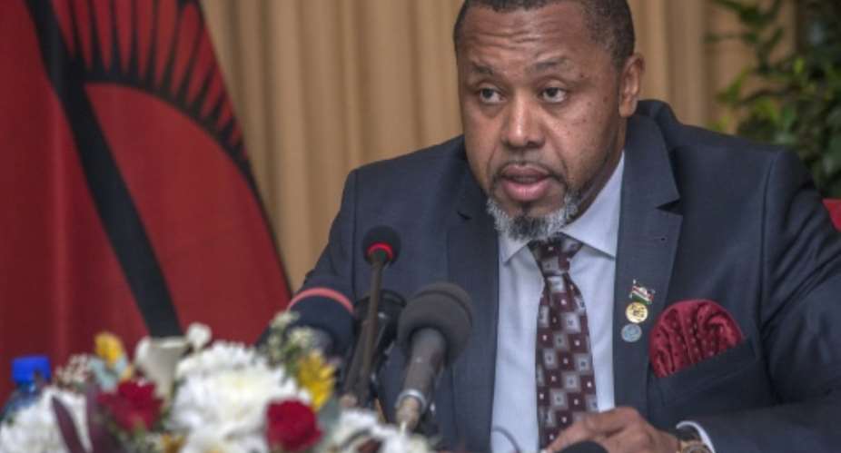 Vice President Klaus Chilima: 'If we follow a process that is transparent and democratic, I will present myself as a candidate'.  By Amos Gumulira AFP