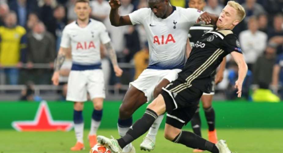 Victor Wanyama C started both legs of Tottenham's thrilling Champions League semi-final victory over Ajax.  By EMMANUEL DUNAND AFPFile