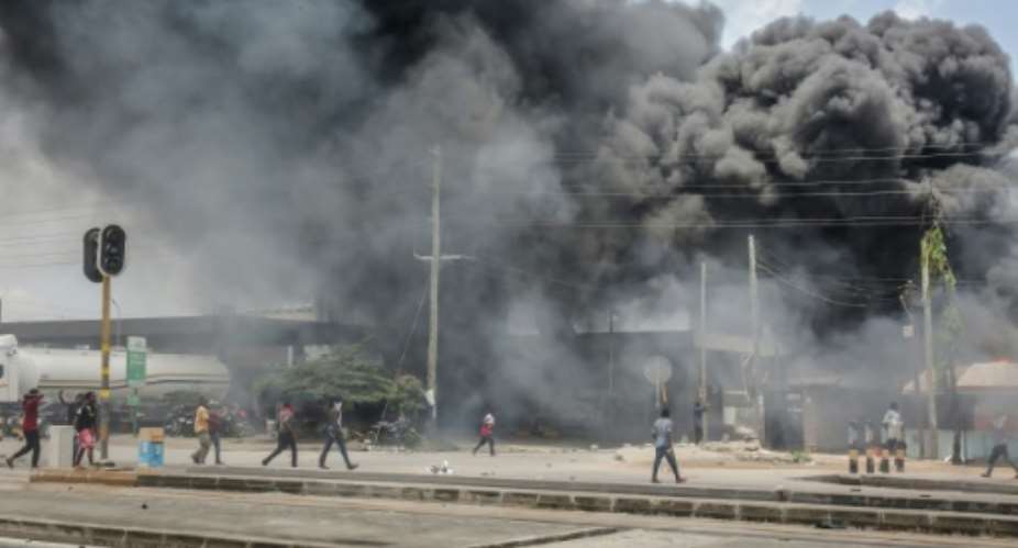 Violent protests erupted in Tanzania on October 29 over claims the election had been rigged.  By - (AFP/File)