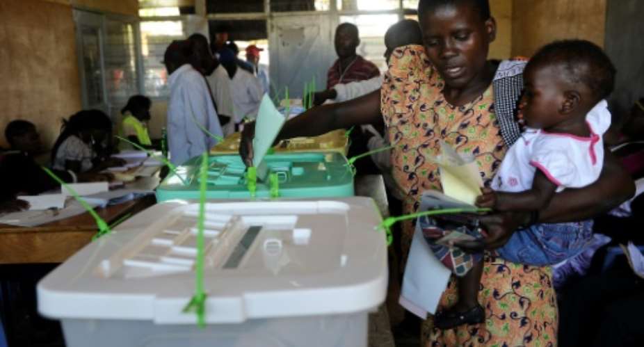 Voting in Kenya takes place largely along tribal lines, with tensions fanned by what is seen as a winner-takes-all political scene.  By SIMON MAINA AFPFile