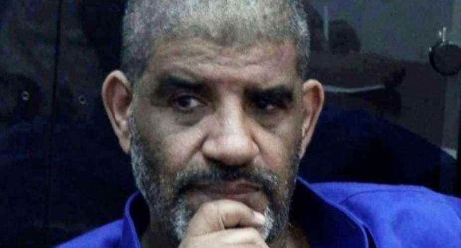 Newly-shaven Abdullah al-Senussi at the high security prison in Tripoli on September 5, 2012.  By  Libyan National GuardAFP