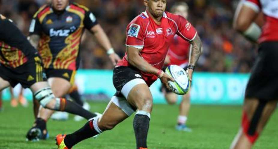 Golden Lions' Elton Jantjies C, pictured during their Super 15 match against the Waikato Chiefs, in Hamilton, on May 3, 2014.  By Michael Bradley AFPFile