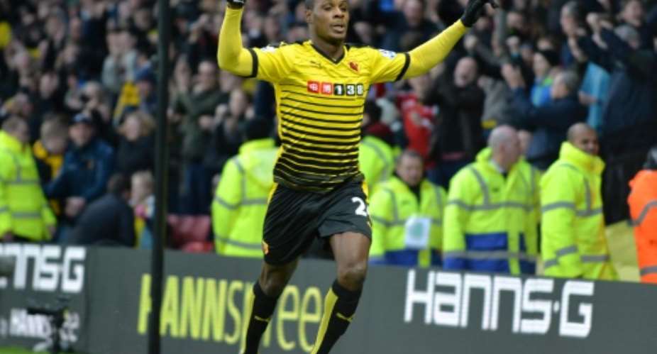 Watford's Nigerian striker Odion Ighalo enjoyed a superb season for the Hornets last term scoring 17 goals on their return to the Premier League.  By OLLY GREENWOOD AFPFile
