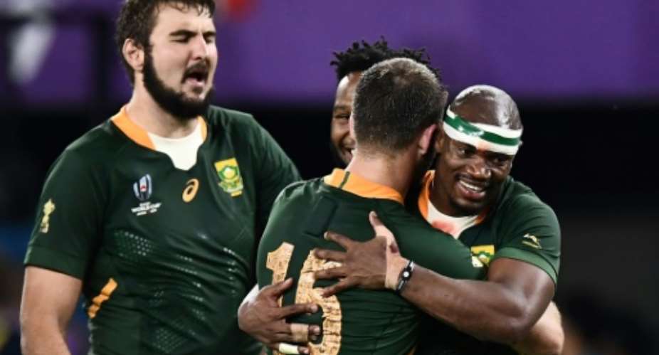 'We are one, insist the Springboks.  By Anne-Christine POUJOULAT AFP