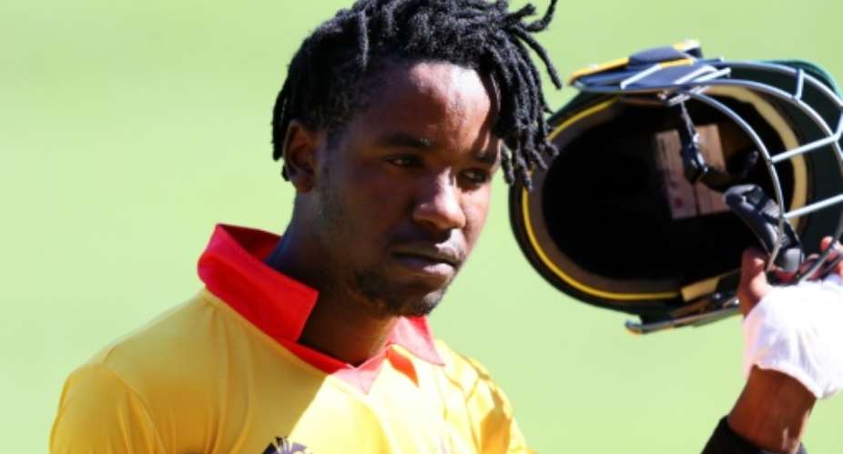 Wessly Madhevere made his international debut or Zimbabwe at the age of 20.  By Patrick HAMILTON AFPFile