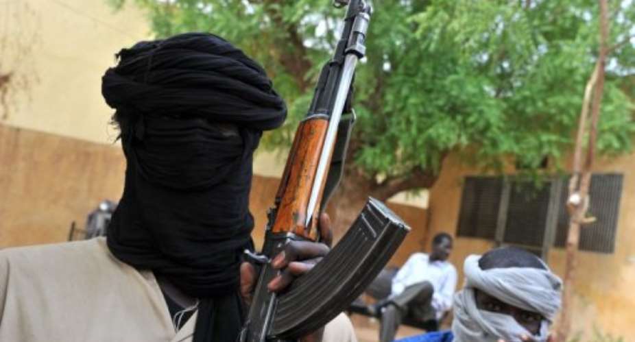 Islamist militants from MUJAO group are pictured in Gao, Mali.  By Issouf Sanogo AFPFile