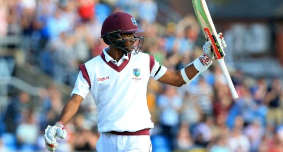 West Indies' Kraigg Brathwaite scored 134 on the second day of the second Test against England at Headingley in Leeds in August.  By Lindsey PARNABY AFPFile