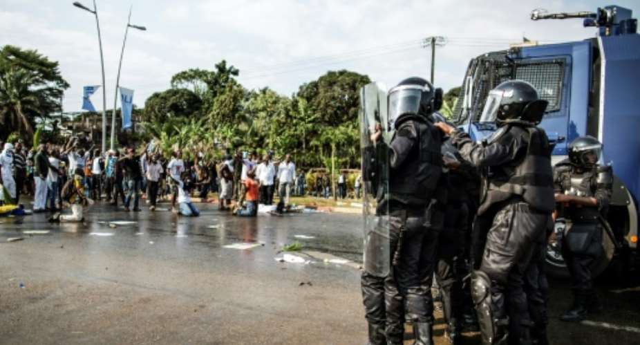 When Ali Bongo was reelected Gabon's president in August 2016 after a vote marred by fraud, it sparked a wave of deadly protests.  By MARCO LONGARI AFPFile