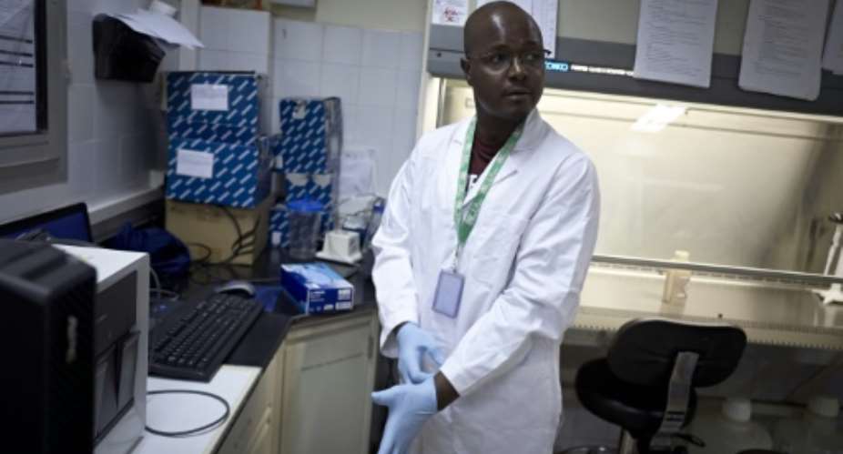 Where science and politics meet: Amadou Kone, coronavirus researcher and candidate in Mali's upcoming elections.  By MICHELE CATTANI AFP