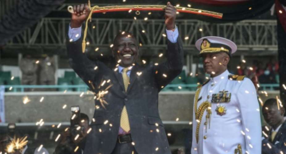 William Ruto won a narrow victory in the August 9 poll.  By SIMON MAINA AFP
