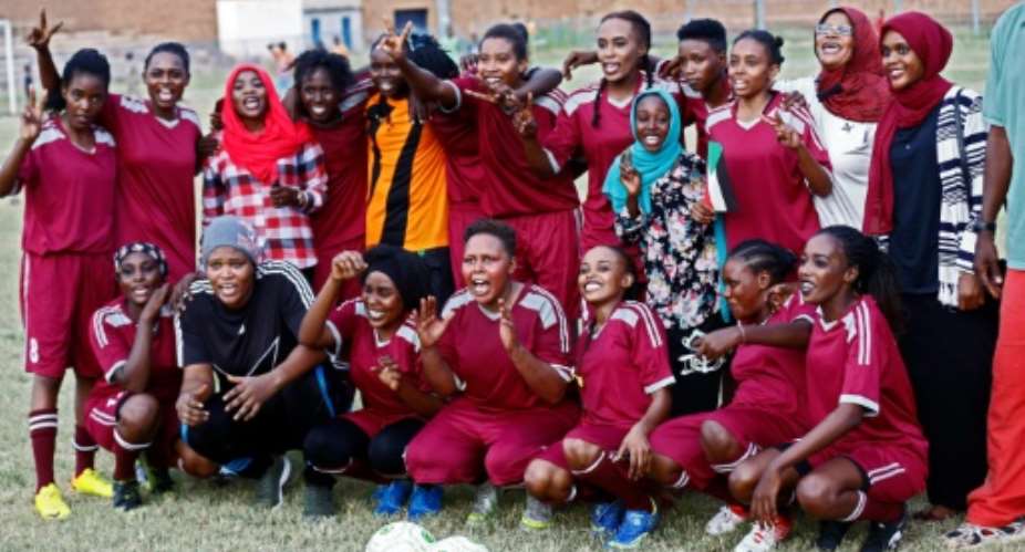Women's football faced has faced an uphill battle in Sudan since the country adopted Islamic sharia law in 1983 but the country in September launched its first ever women football league.  By ASHRAF SHAZLY AFPFile