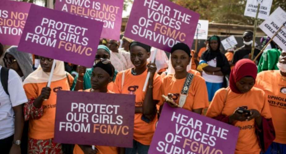 Womens rights defenders worry about the consequences if The Gambias Supreme Court overturns a ban on female genital mutilation.  By MUHAMADOU BITTAYE (AFP/File)