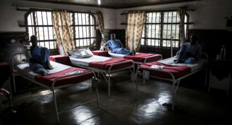 Wounded Tanzanian peacekeepers are being treated at a UN-run hospital in Goma.  By JOHN WESSELS AFP
