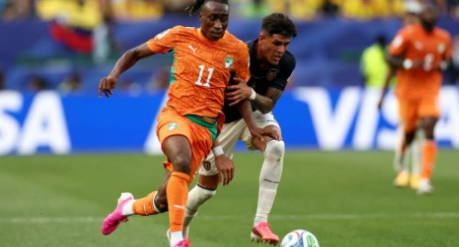 Yan Diomande impressed on his World Cup debut as Ivory Coast beat Ecuador with a late Amad Diallo goal.  By CHARLY TRIBALLEAU (AFP)