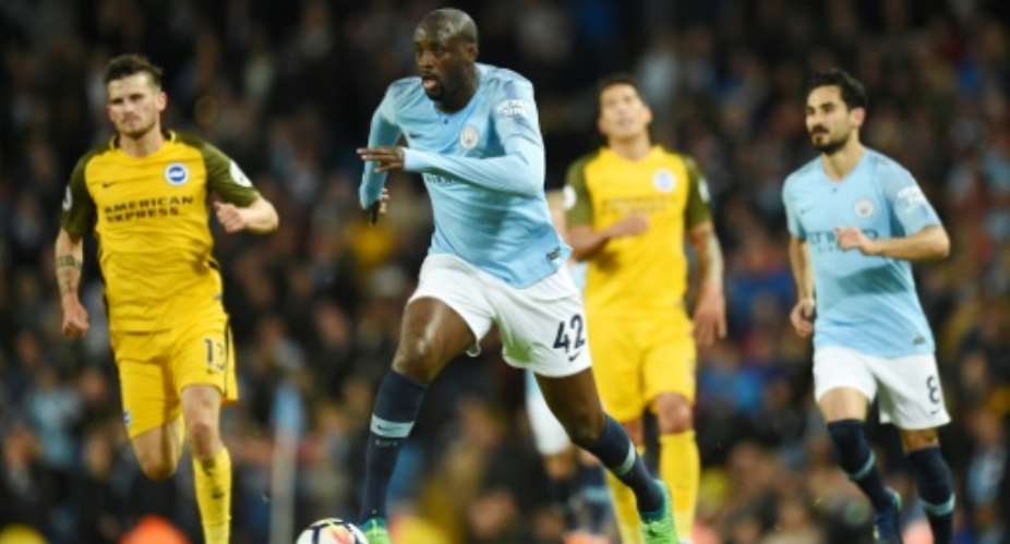 Yaya Toure spent eight successful seasons with Premier League champions Manchester City.  By Oli SCARFF AFP