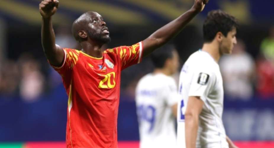 Yoane Wissa scored twice to take DR Congo into the World Cup last 32.  By Lars Baron (GETTY IMAGES NORTH AMERICA/AFP)