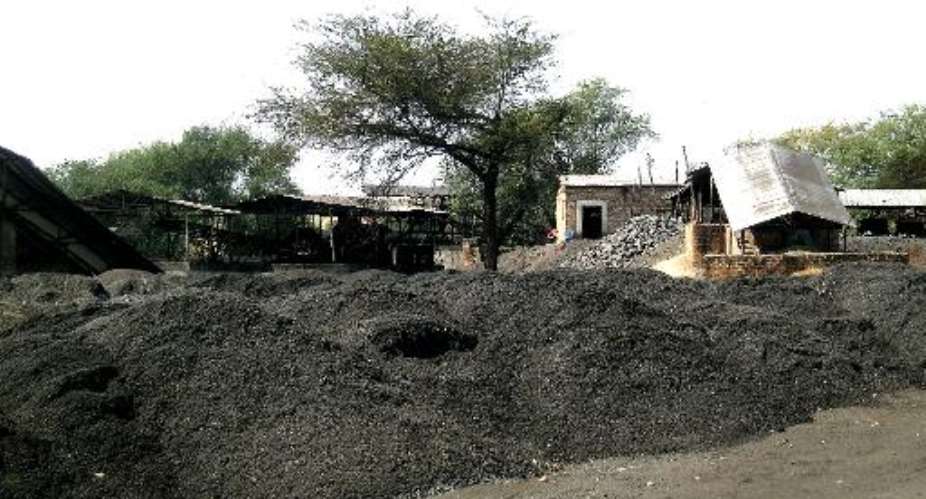 A coal mine in Sinazongwe, south of Lusaka on August 7, 2012.  By Joseph Mwenda AFPFile