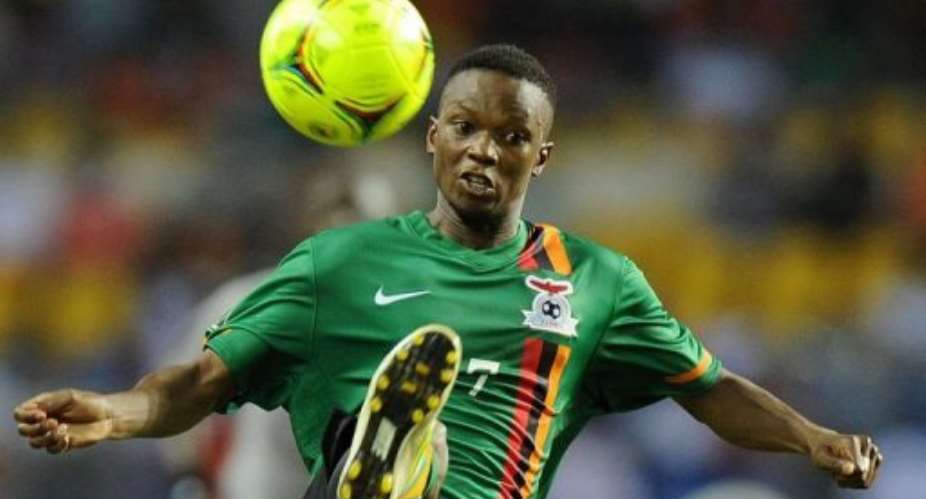 Zambia's Rainford Kalaba controls the ball during the Africa Cup of Nations final.  By Franck Fife AFP