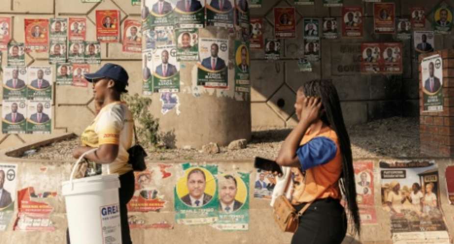 Zambians vote Thursday in a closely watched presidential election.  By GIANLUIGI GUERCIA (AFP)