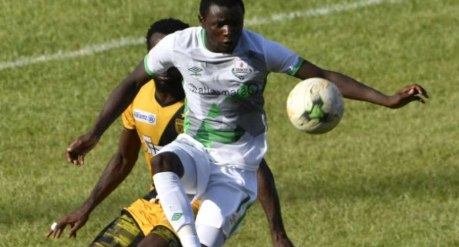Zesco's Lazarous Kambole scored after 65 minutes to secure a 2-1 win against ASEC Mimosas.  By ISSOUF SANOGO AFP