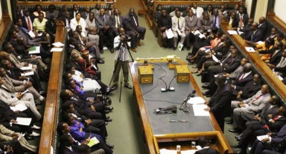 Forty-four members of the Zimbabwean parliament have volunteered to be circumsised.  By Desmond Kwande AFPFile