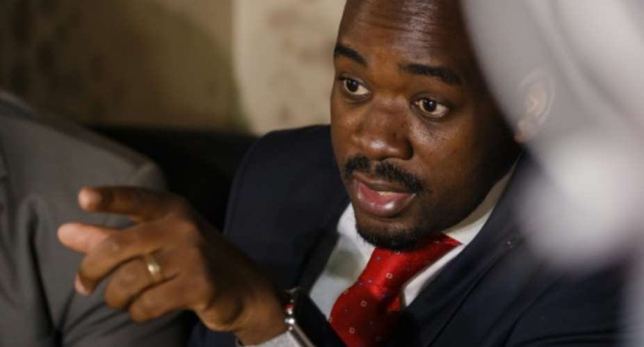 Zimbabwe opposition leader Nelson Chamisa is expected to be elected as the party's new president.  By Jekesai NJIKIZANA AFP
