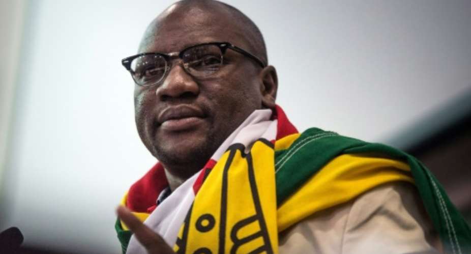 Zimbabwe Pastor Evan Mawarire shot to fame after posting a Facebook video in which he wore the flag wound around his neck as he deplored the country's worsening economic crisis.  By MUJAHID SAFODIEN AFPFile