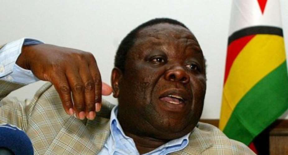 Morgan Tsvangirai.  By Jekesai Njikizana AFPFile