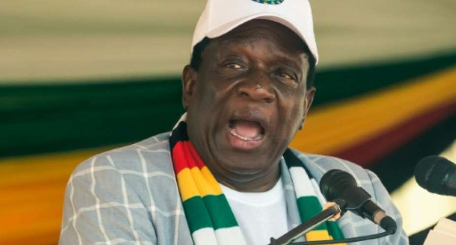 Zimbabwe President Emmerson Mnangagwa's government has denied any crisis.  By Jekesai NJIKIZANA AFP