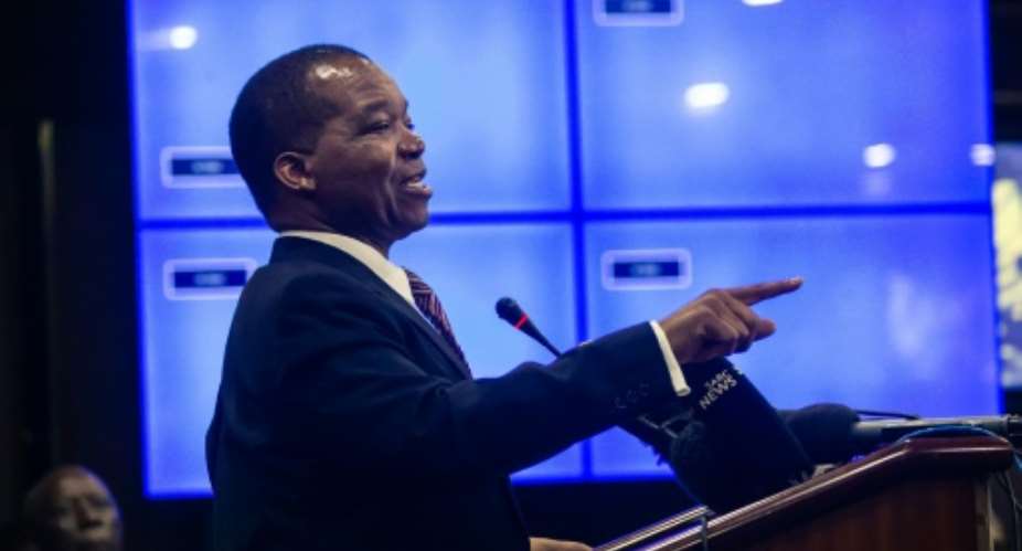 Zimbabwe Reserve Bank Governor John Mangudya, pictured February 20, 2019, said  they have ensured no one goes to buy currency from the parallel market.  By Jekesai NJIKIZANA AFPFile