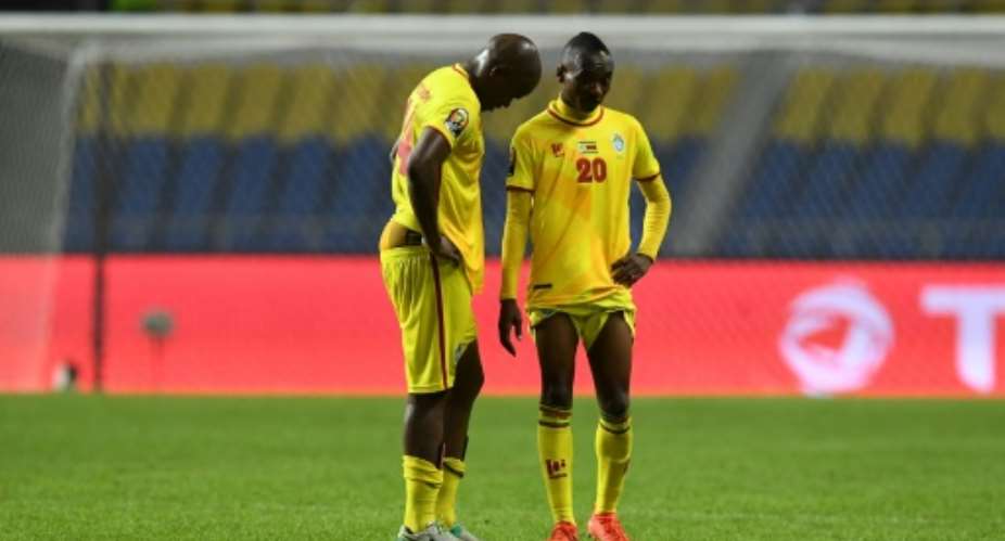 Zimbabwe stars Willard Katsande L and Khama Billiat are key figures for CAF Confederation Cup hopefuls Kaizer Chiefs of South Africa.  By GABRIEL BOUYS AFP